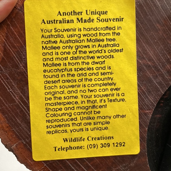 Australian Mallee tree clock. A handmade treasure from the 1990’s - Picture 6 of 10